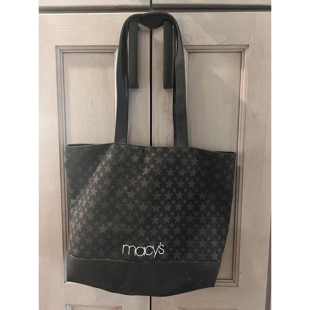 Macy's -Y2K Black - Star - Tote - Bag - L/XL Shopper